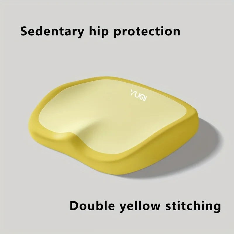 1Pc Ergonomic Memory Foam Office Chair Cushion,Adjustable Hip & Waist Support, Portable Comfort for Home, Car, and Office Use