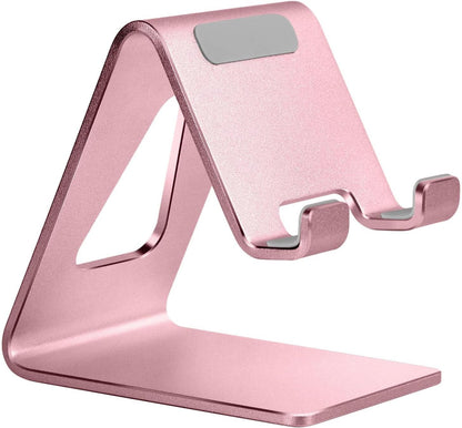 Cell Phone Stand for Desk, Aluminum Phone Holder,Pink | Built to Last, Hands-Free Viewing, Fits Iphone 17/16/15 Series & Samsung Galaxy, Ideal for Home & Office